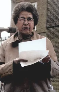 Anita Cornwell Speaks to a Crowd