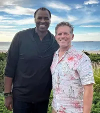 Jason Collins and Brunson Green Outdoors Near Water