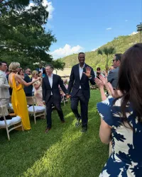 Newly Married Couple Brunson Green and Jason Collins at their Wedding